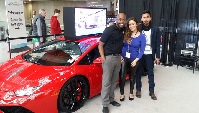 NYC Auto Show Verizon Event Booth